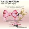 image:imageSonix x Sanrio Character Keychain Case Compatible with Apple AirTag  Protective AirTag Cover Keychain  PochaccoPink Bow