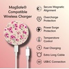image:imageSonix x Sanrio MagLink Charger  Fast Wireless Magnetic Charger for iPhone and Apple MagSafe  65ft Cable USBC Included  HK amp Friends  Aspen VacationCottage Floral Pink