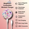 image:imageSonix x Sanrio MagLink Charger  Fast Wireless Magnetic Charger for iPhone and Apple MagSafe  65ft Cable USBC Included  HK amp Friends  Aspen VacationHello Kitty  Friends Floral