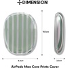 image:imageSonix x Sanrio Protective Case Cover for AirPods Max Headphones  Stylish TPU Hard Shell Ear Cup Covers  Hello Kitty amp Friends SportsAbstract Stripe Sage