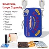 image:imageSonix x Sanrio Universal Phone Pouch  Crossbody Bag for Cell Phone 3in1 Phone Purse Wallet  Hello Kitty Black Bows  Vegan Patent Leather  Shiny Glossy FinishSardines  Blue