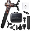 image:imageSonix Electric Massage Gun Mini R3 Deep Tissue Handheld Extension Handle Portable Compact Massager Muscle Athletes Percussion Back Pain Relief BONDIR R3 Small Brown Tort Leopard