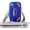 image:imageSonix x Sanrio Universal Phone Pouch  Crossbody Bag for Cell Phone 3in1 Phone Purse Wallet  Hello Kitty Black Bows  Vegan Patent Leather  Shiny Glossy FinishSardines  Blue