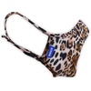 image:imagex Sonix 2Pack AIR GUARD Premium Structured Reusable Fitted Fabric Face Mask for Women Leopard  Palm Leaves Wild Thing