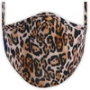 image:imagex Sonix 2Pack AIR GUARD Premium Structured Reusable Fitted Fabric Face Mask for Women Leopard  Palm Leaves Wild Thing