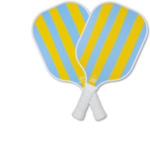 image:imageSonix  Pickleball Paddles Set of 2  USAPA Approved  Fiberglass Surface Honeycomb Core  Mixed 2Pack PaddlesStripe BlueYellow