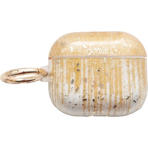 image:imageSonix  Protective Hard Cover Cases for Apple AirPods 3rd Generation  Gold Glitter Drip  Drippin in GoldDrippin in Gold