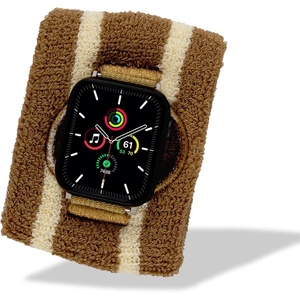 image:imageSonix  Sport Watch Band for Apple Watch  Sweatband Style Watch Band for Sports Workouts ActivitiesCocoa Stripe