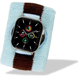 image:imageSonix  Sport Watch Band for Apple Watch  Sweatband Style Watch Band for Sports Workouts ActivitiesSky Blue Stripe