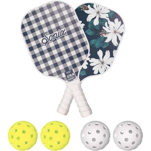 image:imageSonix  USAPA Approved  Pickleball Paddles Set of 2  Fiberglass Surface Pickleball Set with 2 Rackets 4 Balls amp BagDelilah Flower
