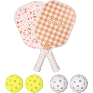 image:imageSonix  USAPA Approved  Pickleball Paddles Set of 2  Fiberglass Surface Pickleball Set with 2 Rackets 4 Balls amp BagSherbet Confetti