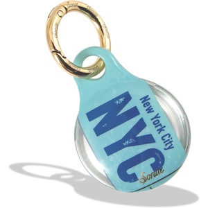 image:imageSonix Cases for Apple AirTags with Gold Carabiner  AirTag Hard Cover Protective Case  AirTag Holder Keychain  Rainbow HeartNew York City