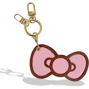 image:imageSonix Keychain Case Compatible with Apple AirTag  Protective AirTag Cover Keychain Charm  100 Sour Embroidered Lemon Charm  LemonHello Kitty Pink Bows