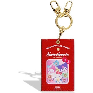 image:imageSonix Keychain Case Compatible with Apple AirTag  Protective AirTag Cover Keychain Charm  100 Sour Embroidered Lemon Charm  LemonSanrio X Sweethearts
