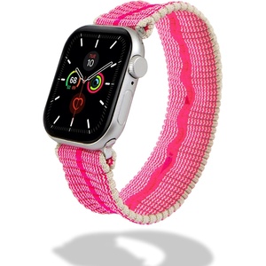 image:imageSonix Knit Watch Band Compatible with Apple Watch  Stretch Ribbed Knit Stylish Sporty  41mm40mm38mm Series 987654321SE  LilacHot Pink