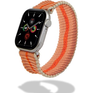 image:imageSonix Knit Watch Band Compatible with Apple Watch  Stretch Ribbed Knit Stylish Sporty  41mm40mm38mm Series 987654321SE  LilacOrange