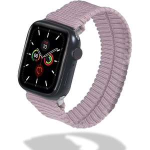 image:imageSonix Knit Watch Band Compatible with Apple Watch  Stretch Ribbed Knit Stylish Sporty  41mm40mm38mm Series 987654321SE  LilacRose
