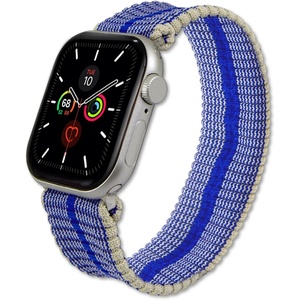 image:imageSonix Knit Watch Band Compatible with Apple Watch  Stretch Ribbed Knit Stylish Sporty  41mm40mm38mm Series 987654321SE  LilacRoyal Blue