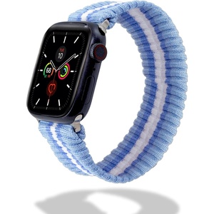 image:imageSonix Knit Watch Band Compatible with Apple Watch  Stretch Ribbed Knit Stylish Sporty  41mm40mm38mm Series 987654321SE  LilacVarsity Blue