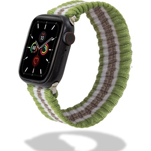 image:imageSonix Knit Watch Band Compatible with Apple Watch  Stretch Ribbed Knit Stylish Sporty  41mm40mm38mm Series 987654321SE  LilacVarsity Green