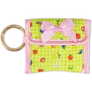 image:imageSonix Quilted Earbud Pouch  Premium Cotton Bag Charm for AirPods Keychain Storage Case Cover with Carabiner Ring  Red MonchhichiStrawberry Shortcake Berry Besties Rainbow