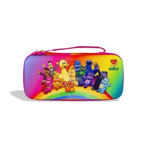 image:imageSonix x Monchhichi Carrying Case for Nintendo Switch 2 Switch 1 Lite OLED Protective Travel Case with Game Cartridge Storage  Monchhichi Red DotCare Bears x Sesame Street