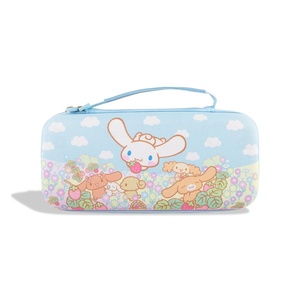 image:imageSonix x Monchhichi Carrying Case for Nintendo Switch 2 Switch 1 Lite OLED Protective Travel Case with Game Cartridge Storage  Monchhichi Red DotCinnamoroll  Mocha