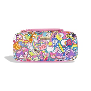 image:imageSonix x Monchhichi Carrying Case for Nintendo Switch 2 Switch 1 Lite OLED Protective Travel Case with Game Cartridge Storage  Monchhichi Red DotHello Kitty  Friends Stickers
