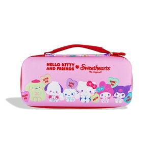 image:imageSonix x Monchhichi Carrying Case for Nintendo Switch 2 Switch 1 Lite OLED Protective Travel Case with Game Cartridge Storage  Monchhichi Red DotSanrio x Sweethearts
