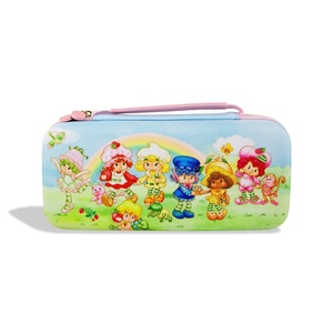 image:imageSonix x Monchhichi Carrying Case for Nintendo Switch 2 Switch 1 Lite OLED Protective Travel Case with Game Cartridge Storage  Monchhichi Red DotStrawberry Shortcake Berry Besties Rainbow