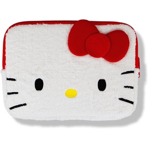 image:imageSonix x Monchhichi Plush Tech Sleeve  14 inch Fuzzy Laptop and Tablet Carrying Case Cover Protective Travel Bag  13  14  Monchhichi GirlHello Kitty