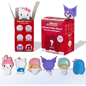 image:imageSonix x Sanrio Hello Kitty amp Friends Peekers  Pastel Series Blind Box  Adhesive Decorative Mini Figures  Includes Hello Kitty My Melody Kuromi Little Twin Stars or Mystery CharacterMulticolor