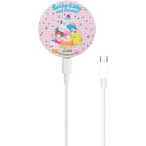 image:imageSonix x Sanrio MagLink Charger  Fast Wireless Magnetic Charger for iPhone and Apple MagSafe  65ft Cable USBC Included  HK amp Friends  Aspen VacationHK  Friends Ice Cream Parlor