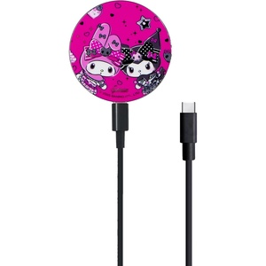 image:imageSonix x Sanrio MagLink Charger  Fast Wireless Magnetic Charger for iPhone and Apple MagSafe  65ft Cable USBC Included  HK amp Friends  Aspen VacationKuromi  My Mel 20th Anniversary