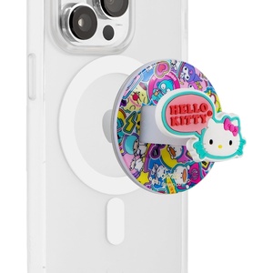 image:imageSonix x Sanrio Magnetic Phone Grip MagSafe Silicone Ring Loop Grip  Detachable Holder for Hand Soft MagSafe Grip  Hello Kitty StickersHello Kitty  Friends Stickers