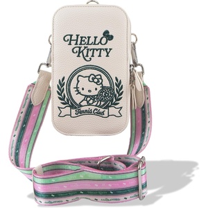 image:imageSonix x Sanrio Universal Phone Pouch  Crossbody Bag for Cell Phone 3in1 Phone Purse Wallet  Hello Kitty Black Bows  Vegan Patent Leather  Shiny Glossy FinishHello Kitty Tennis  Pebbled  Matte Beige