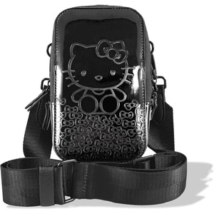 image:imageSonix x Sanrio Universal Phone Pouch  Crossbody Bag for Cell Phone 3in1 Phone Purse Wallet  Hello Kitty Black Bows  Vegan Patent Leather  Shiny Glossy FinishHello Kitty Bows  Patent  Shiny Black