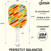 image:imageSonix  USAPA Approved  Premium Pickleball Paddle  Fiberglass Surface NonSlip Cushion Grip  Single Pickle Ball RacketPacMan  Yellow