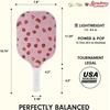 image:imageSonix  USAPA Approved  Premium Pickleball Paddle  Fiberglass Surface NonSlip Cushion Grip  Single Pickle Ball RacketStrawberry Shortcake  StrawberriesStripes