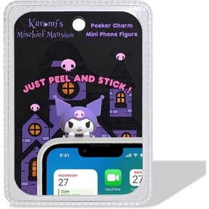 image:imageSonix x Care Bears Blind Box Peekers  Adhesive Decorative Figures  Includes Grumpy Cheer Sweet Dreams or FunshineKuromi Dark Purple
