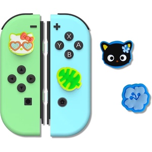 image:imageSonix x Sanrio Silicone Thumb Grip Caps for JoyCon  Compatible with Nintendo SwitchSwitch LiteSwitch OLED  4 pcs  Hello Kitty amp FriendsHello Kitty  Chococat Island Adventure