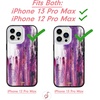 image:imageSonix Case for iPhone 14 Pro  Compatible with MagSafe  10ft Drop Tested  Strawberry MatchaGlitter  Purple Rain MS