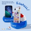 image:imageSonix x Sanrio  Hello Kitty Plush Phone Holder  Smartphone Pillow Stand Cozy Desk Decor