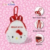image:imageSonix x Sanrio Mini Backpack Charm  Tech Keychain Pouch Fuzzy Plush Character Coin Purse for Small Accessories Earbuds  Hello KittyHello Kitty