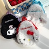 image:imageSonix x Sanrio Mini Backpack Charm  Tech Keychain Pouch Fuzzy Plush Character Coin Purse for Small Accessories Earbuds  Hello KittyHello Kitty