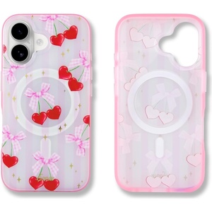 image:imageSonix Case for iPhone 14 Pro  Compatible with MagSafe  10ft Drop Tested  Strawberry MatchaCoquette Cherries