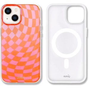 image:imageSonix Case for iPhone 14 Pro  Compatible with MagSafe  10ft Drop Tested  Strawberry MatchaPinkOrange  Checkmate