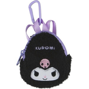 image:imageSonix x Sanrio Mini Backpack Charm  Tech Keychain Pouch Fuzzy Plush Character Coin Purse for Small Accessories Earbuds  Hello KittyKuromi