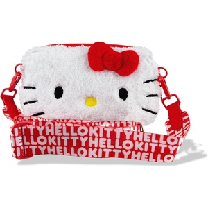 image:imageSonix x Sanrio Plush Phone Wallet  Fuzzy Character Crossbody Bag Furry Phone Bag Universal Smartphone Purse  Hello KittyHello Kitty