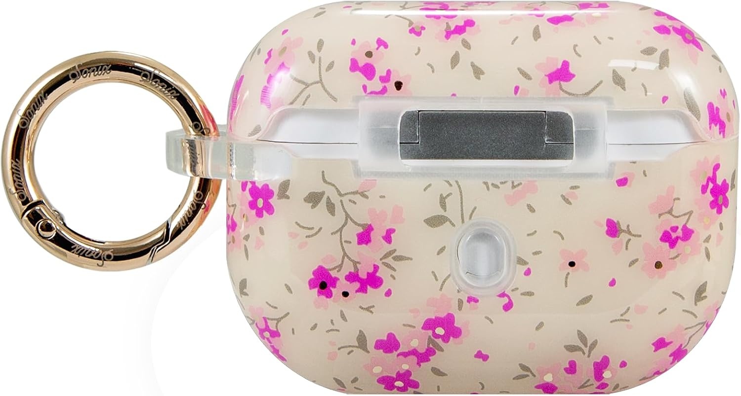 image:imageSonix x Sanrio Cases for AirPods Pro 1st Gen  Hard Cover Protective Case for Apple AirPods Pro Gen 1  Cinnamoroll Lovely RibbonsCottage Floral Pink